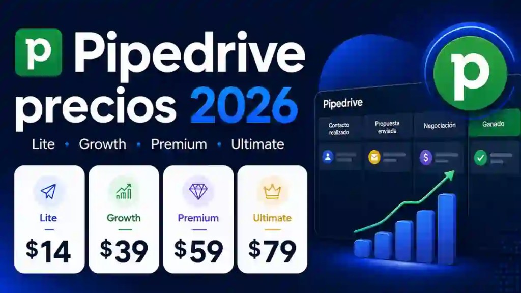 Pipedrive precios 2026: planes Lite, Growth, Premium y Ultimate